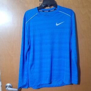 Nike Men's Blue Long Sleeve Shirt